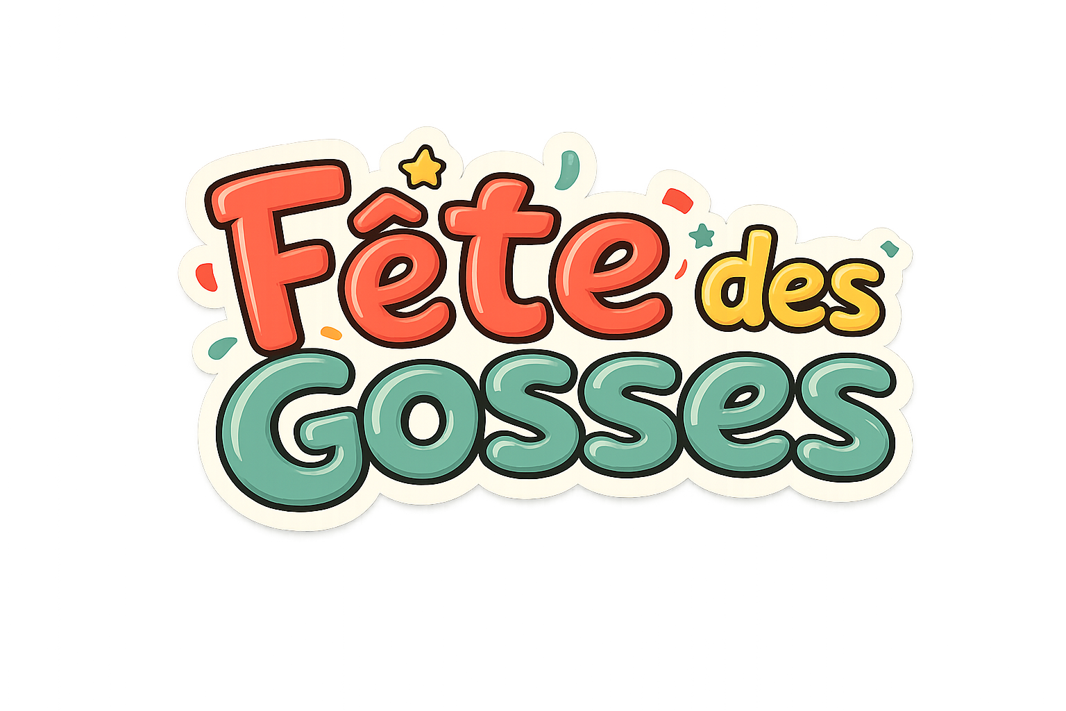 Logo officiel Fête des Gosses - Réservation Animateurs Anniversaire Enfant